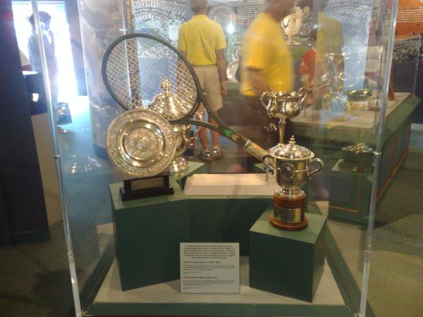 Steffi Graf's Grand Slam racquet. ('88) In the US Open museum.